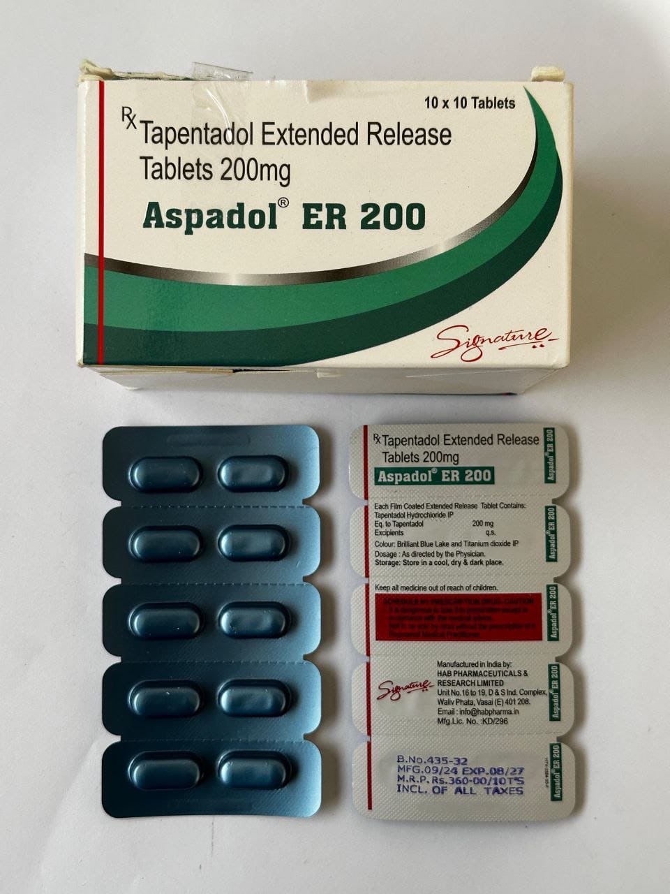 Aspadol Tapentadol 200mg