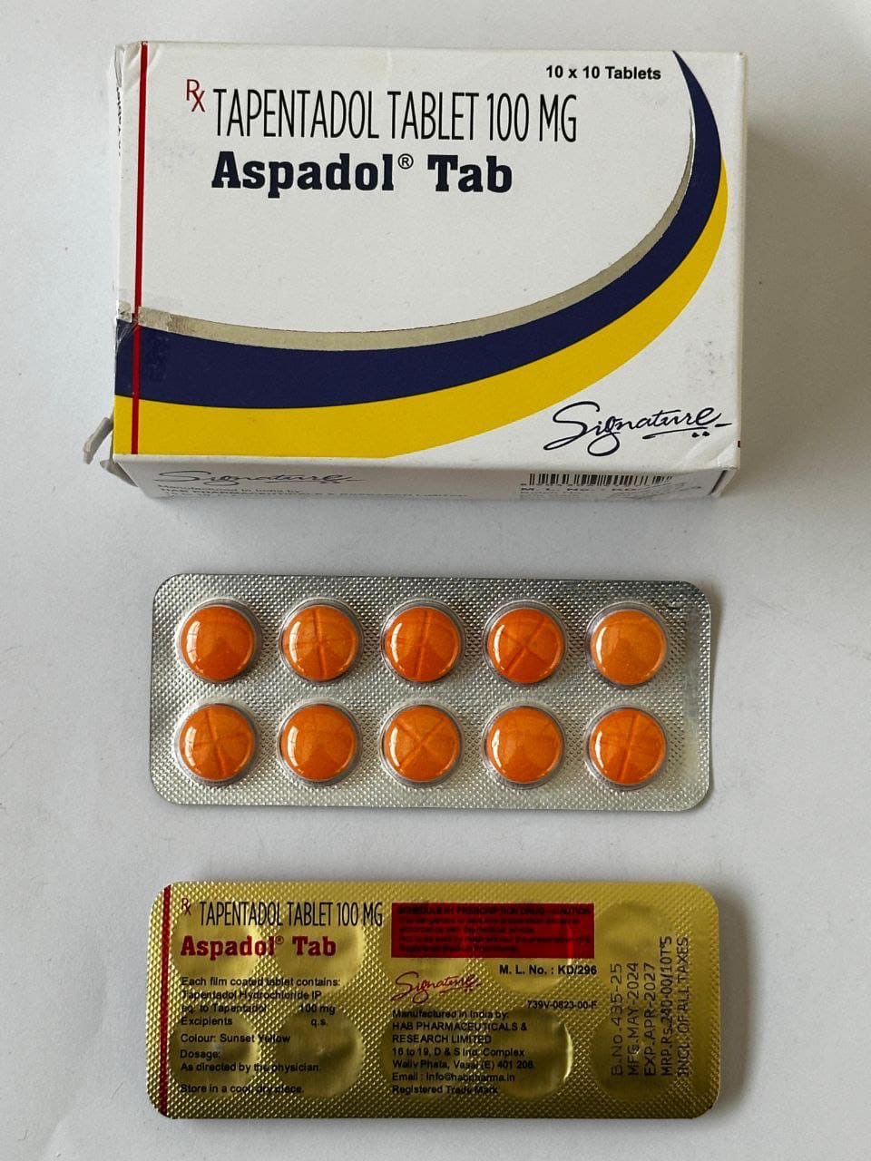 Aspadol Tapentadol 100mg