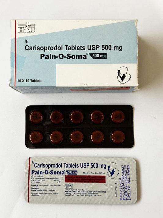 Pain o Soma Carisoprodol 500mg