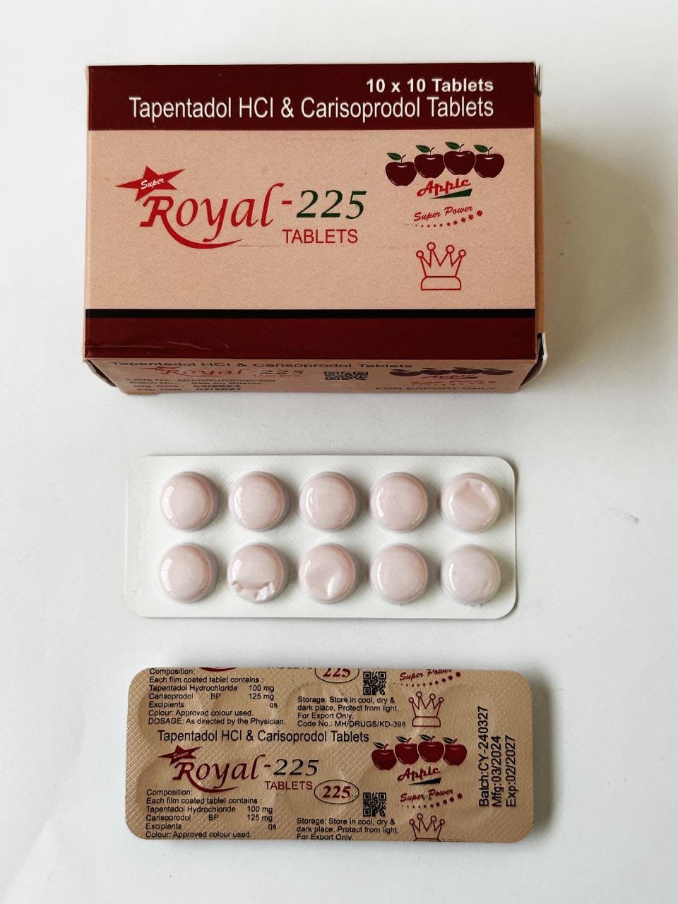 Royal Tapenta + Carisoprodol (225mg)