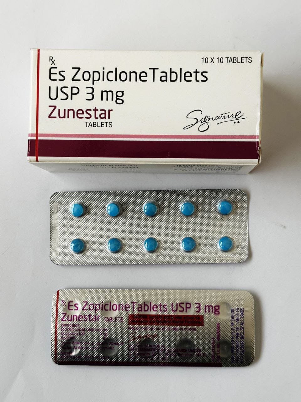 Zunestar Ezopiclone 3mg